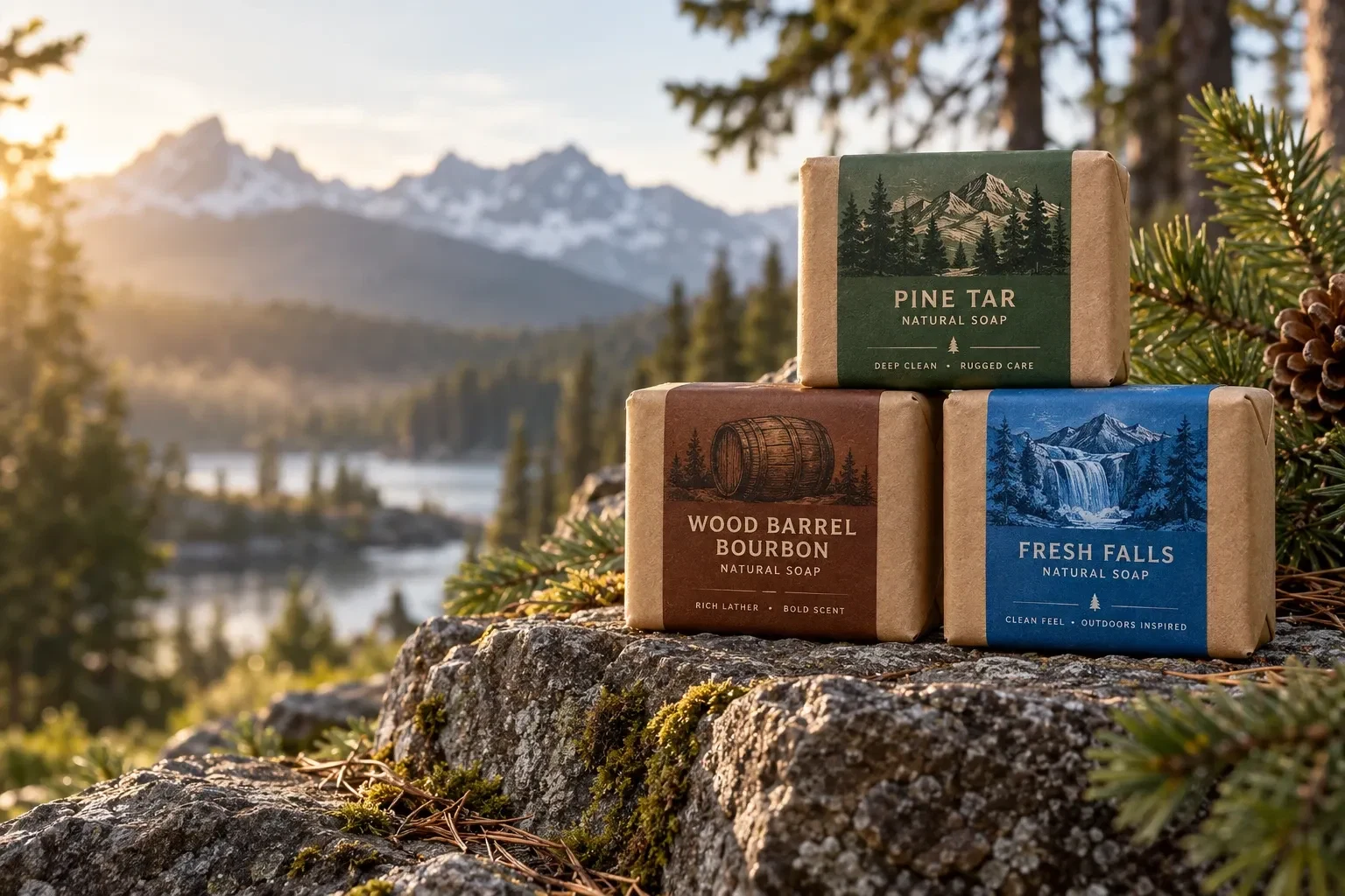 A satisfying shower ritual in a rugged setting